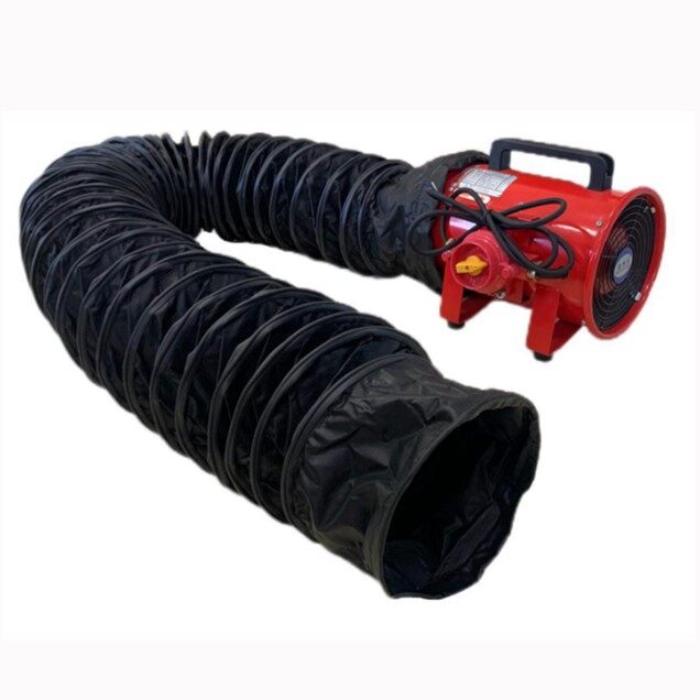 Portable ATEX Fan with Ducting PIpe